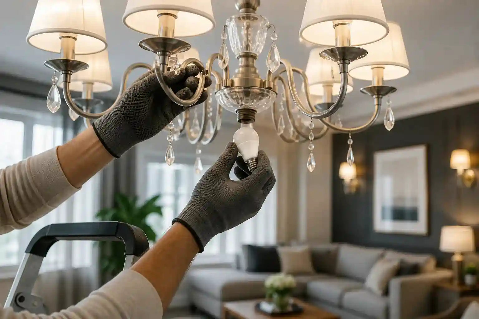 Comment changer une ampoule led sur un lustre - guide Lustrea