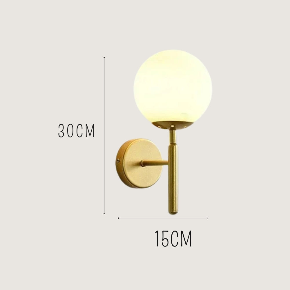 Applique murale  LED - Noir et doré