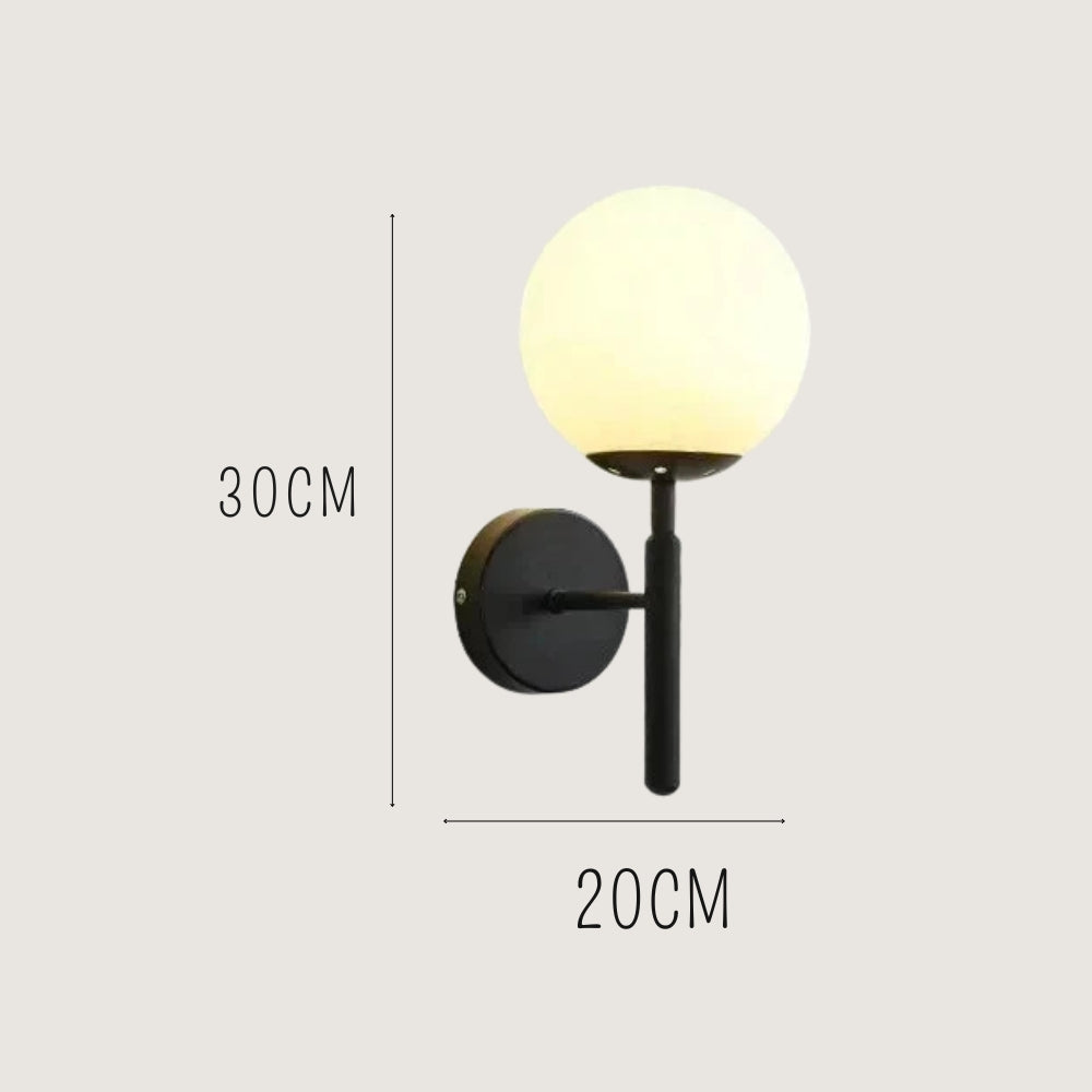 Applique murale  LED - Noir et doré