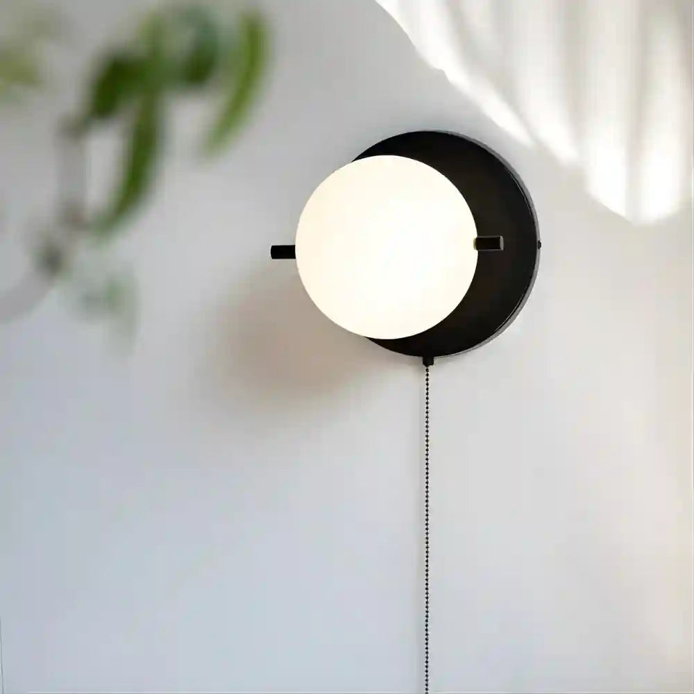 applique murale chambre - Boule design, Noir et doré