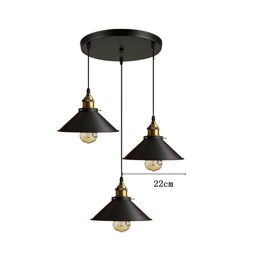 Lustre industriel – style loft pour salon