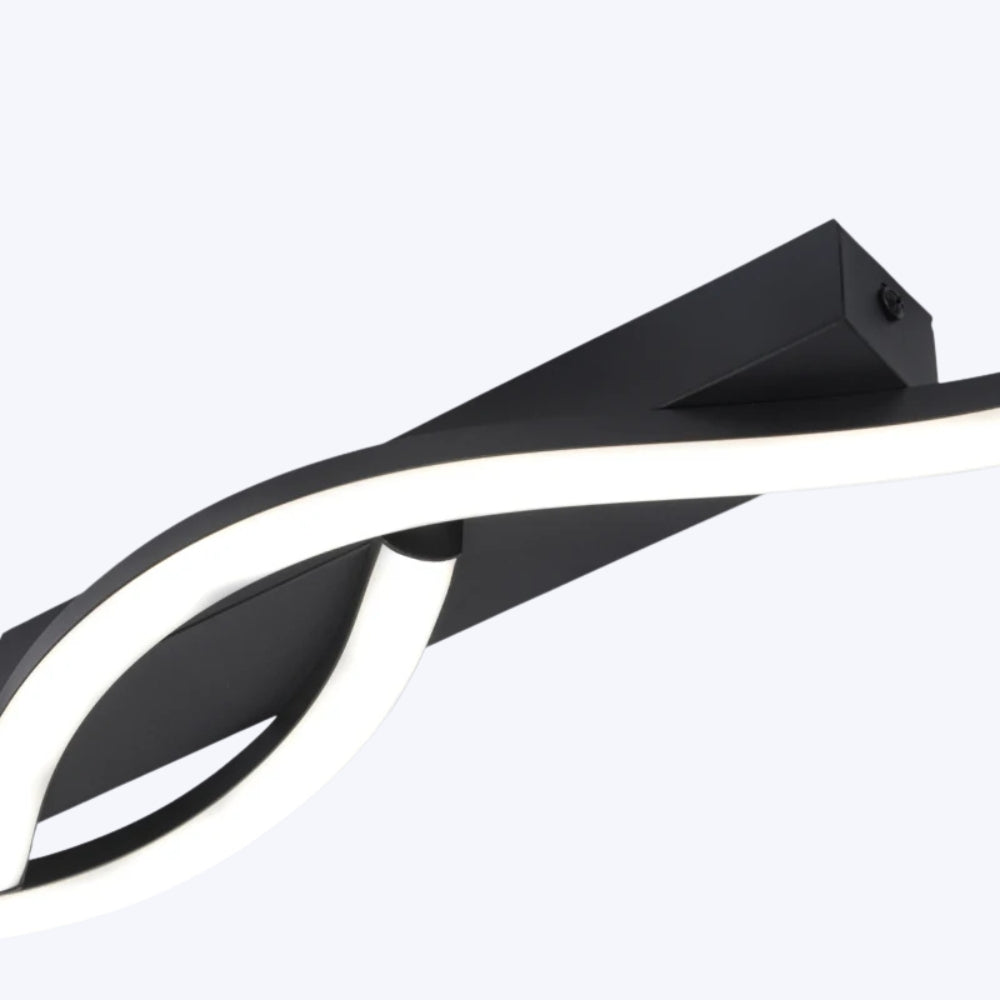 Plafonnier LED | Design Noir Élégant salon et chambre