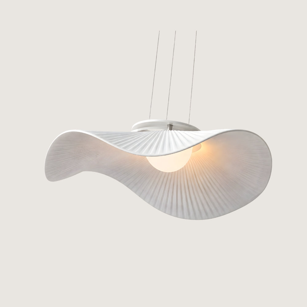 Lustre blanc - suspension bohème