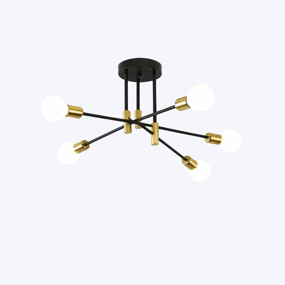 Lustre salon | Industrielle 6 Lumières Moderne