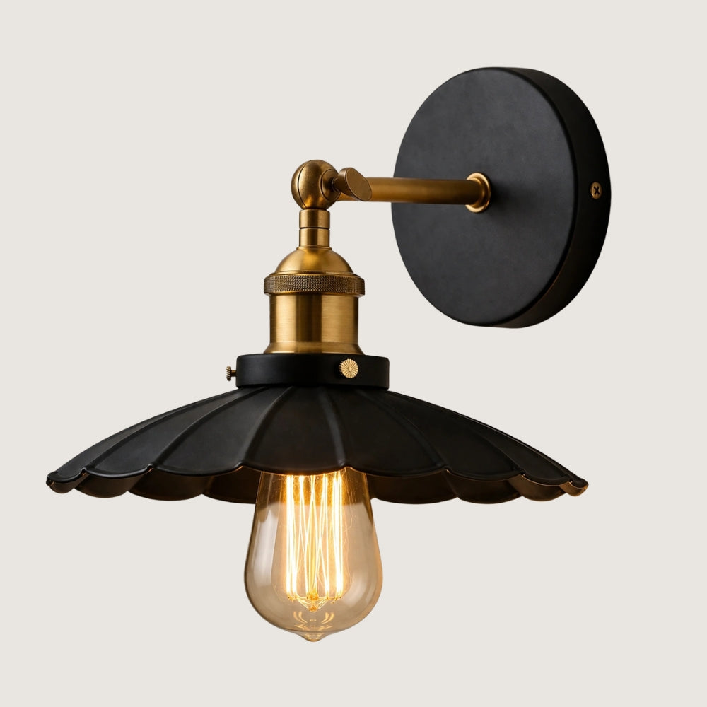 Applique murale industriel - Noir vintage, MIKO