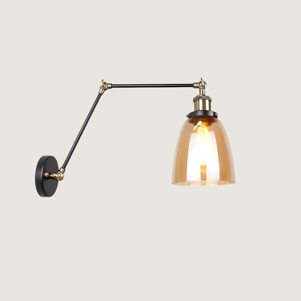 Applique murale en verre - style lampe de bureau