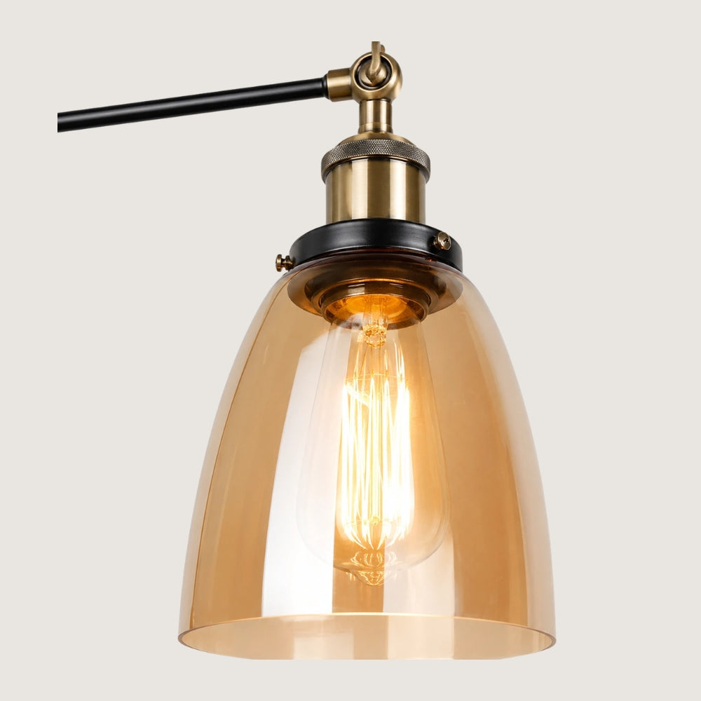 Applique murale en verre - style lampe de bureau