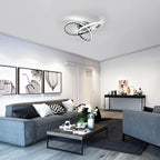 Plafonnier LED | Trèfle Argent Élégant