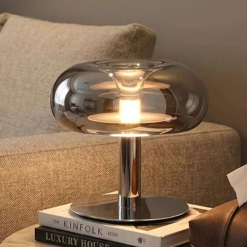 Lampe Champignon Méduse en Verre – Éclairage LED Dimmable au Design Italien