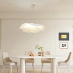 Lustre blanc - suspension bohème