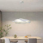 Lustre blanc - suspension bohème