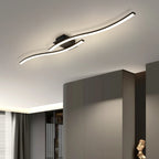 Plafonnier LED | Design Noir Élégant salon et chambre