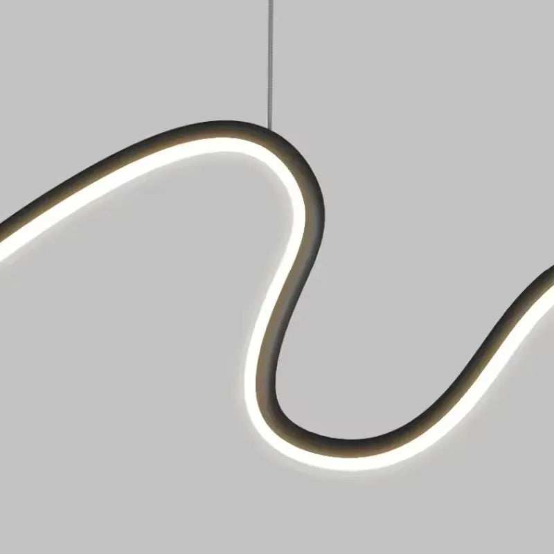 Suspension LED - Artistique Design Italien Noir Haut de Gamme