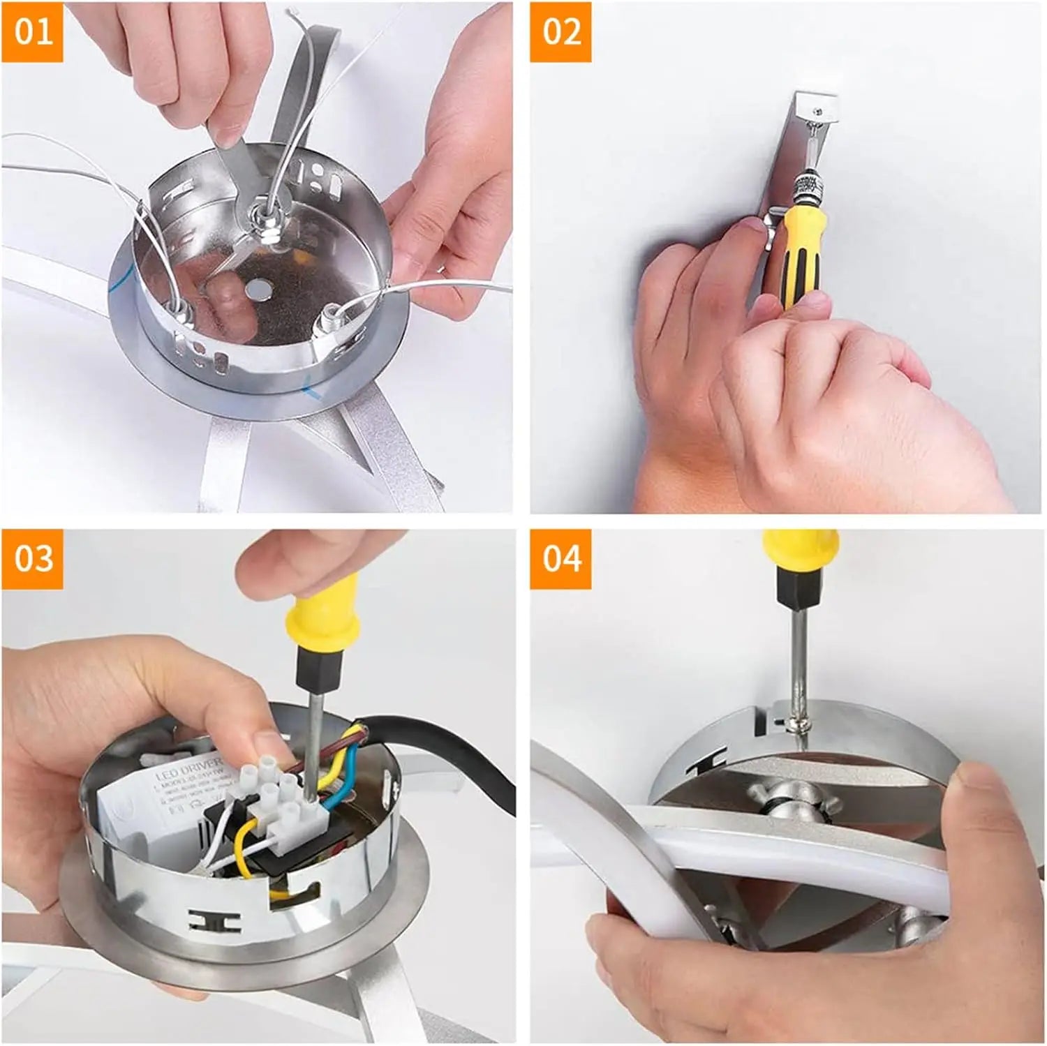 Plafonnier LED |  Vague Moderne 24W Lumière Naturelle | cuisine salon chambre