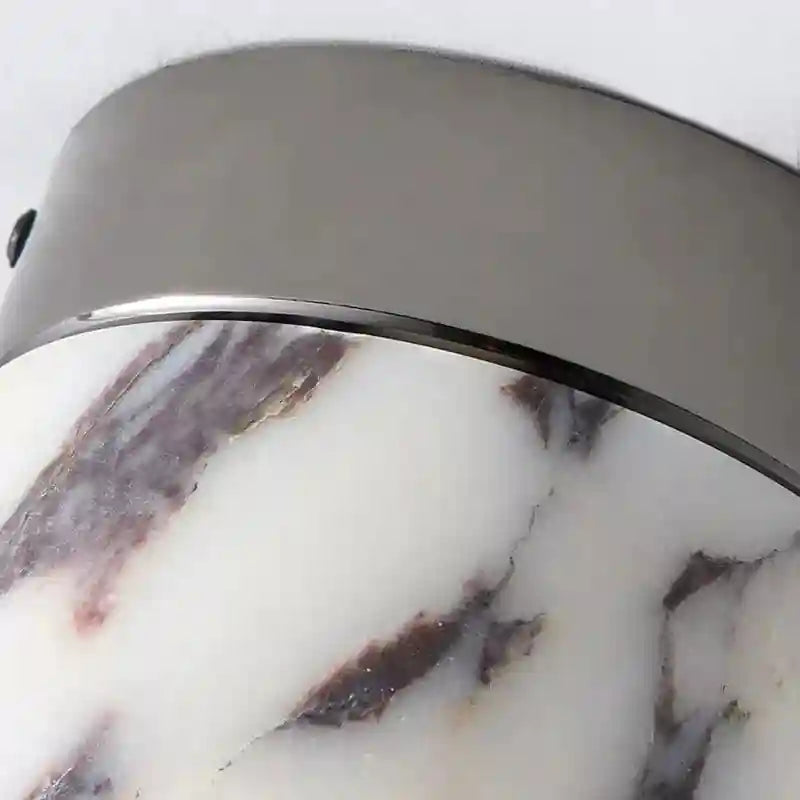 Plafonnier blanc - Cylindre Pierre Naturelle chic