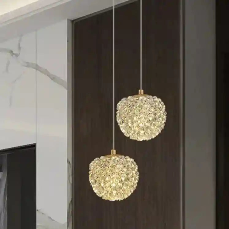 Lustre en verre - pissenlit