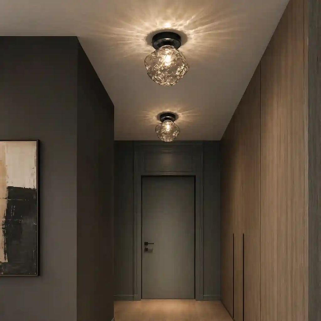 Plafonnier en verre - style Crystal