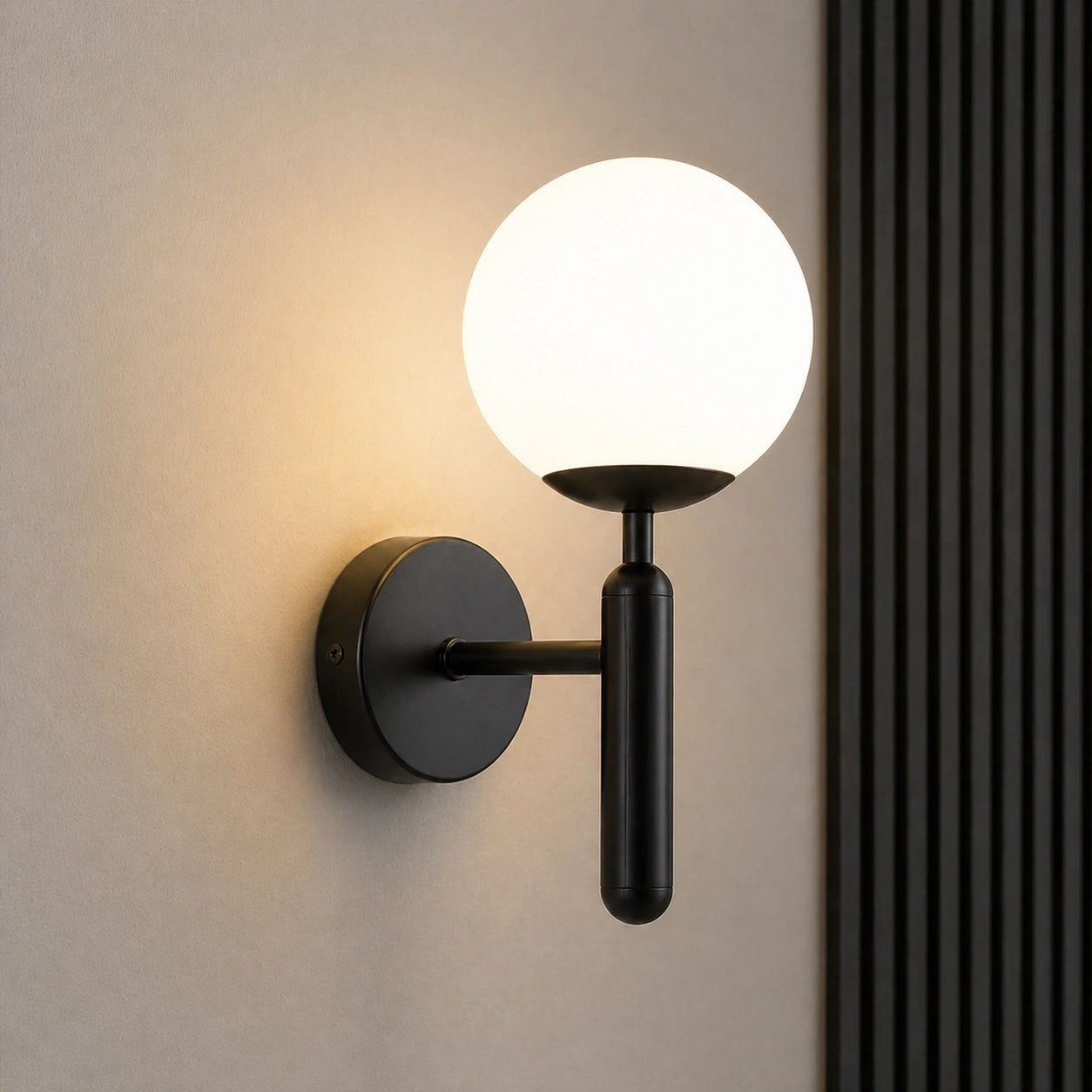 Applique murale  LED - Noir et doré