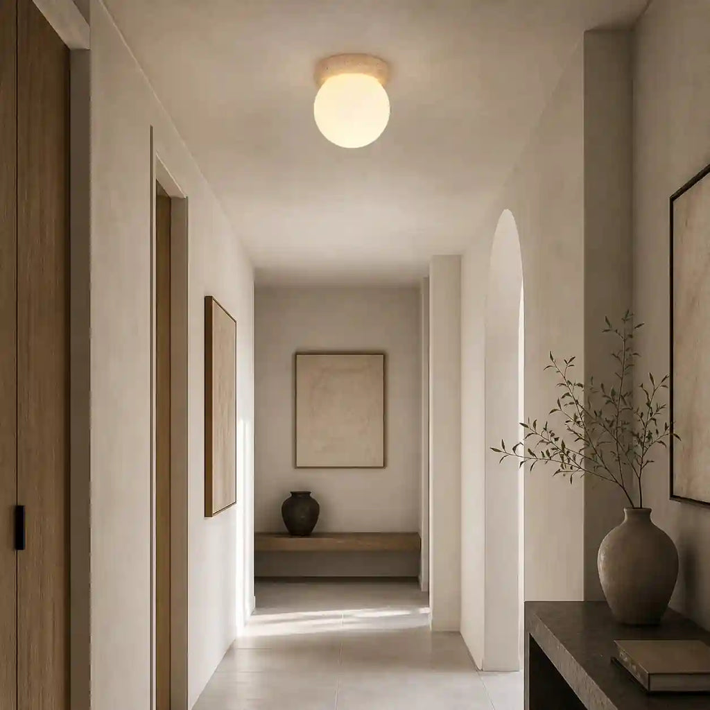 Plafonnier travertin - Originial design
