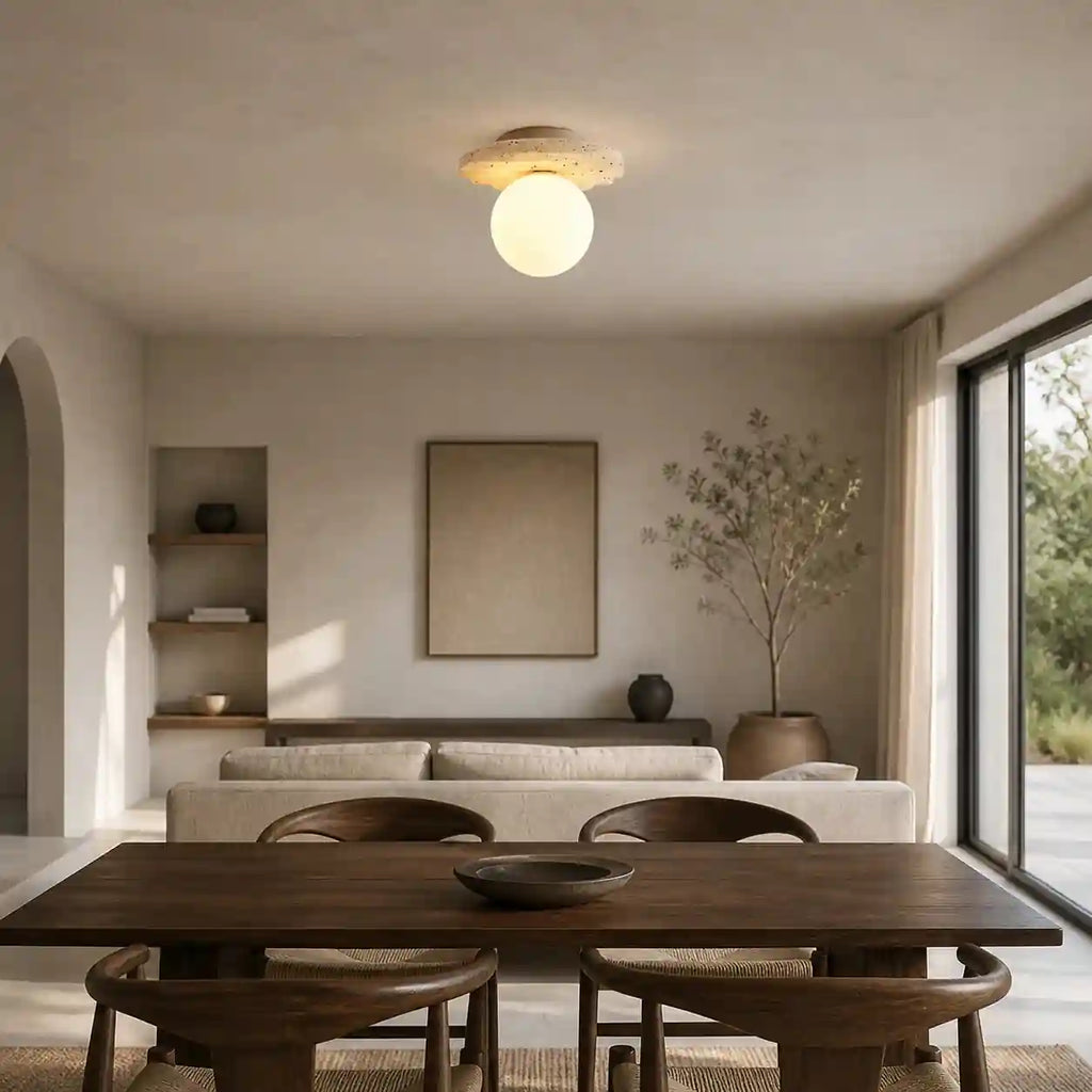 Plafonnier travertin - Originial design