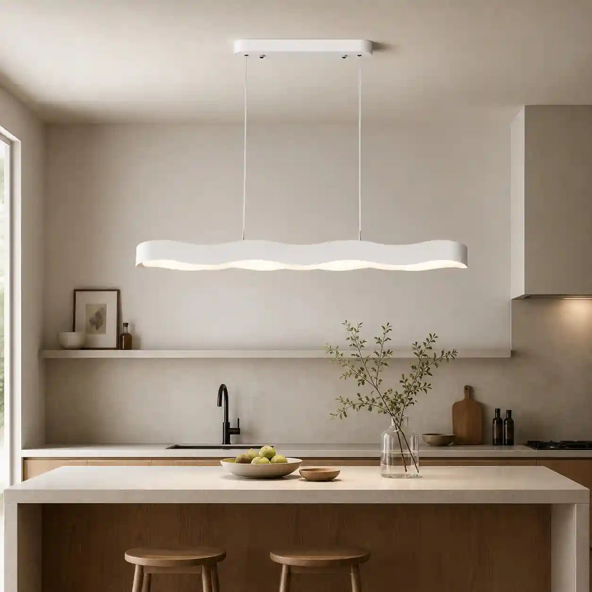 Lustre blanc - Design Élegant