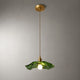 Lustre en verre - design fleur coloré