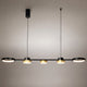 Suspension LED Linéaire Noir & Or | Lustre Moderne Salle à Manger