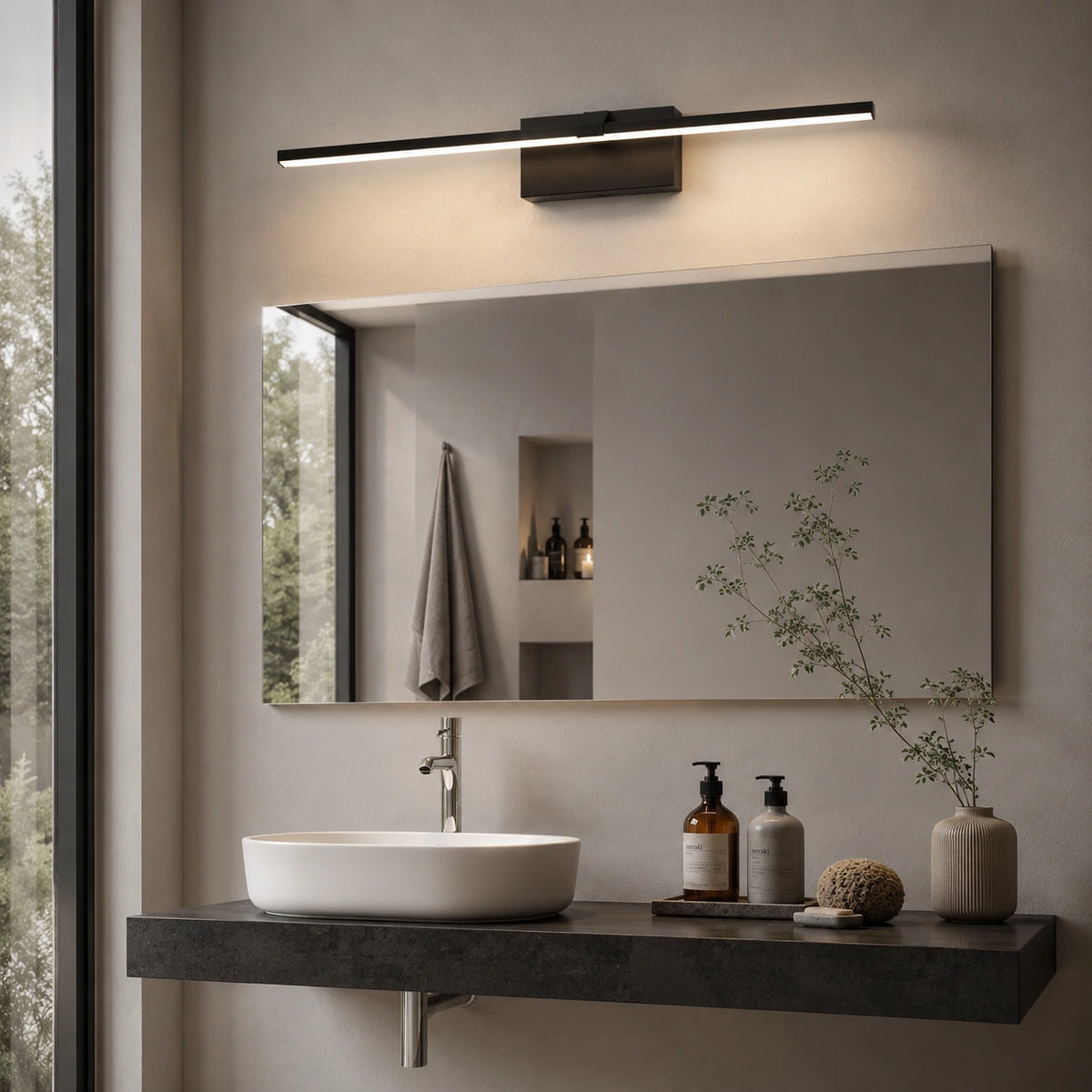 Applique Murale Design LED Noir & Blanc | Lustrea