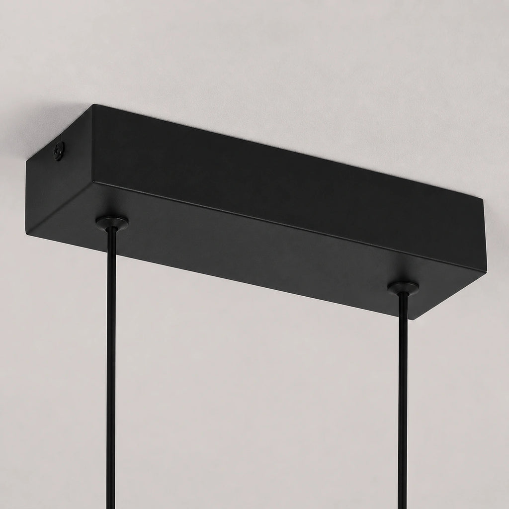 Suspension LED Nordique Noire | Lustre Moderne Salle à Manger