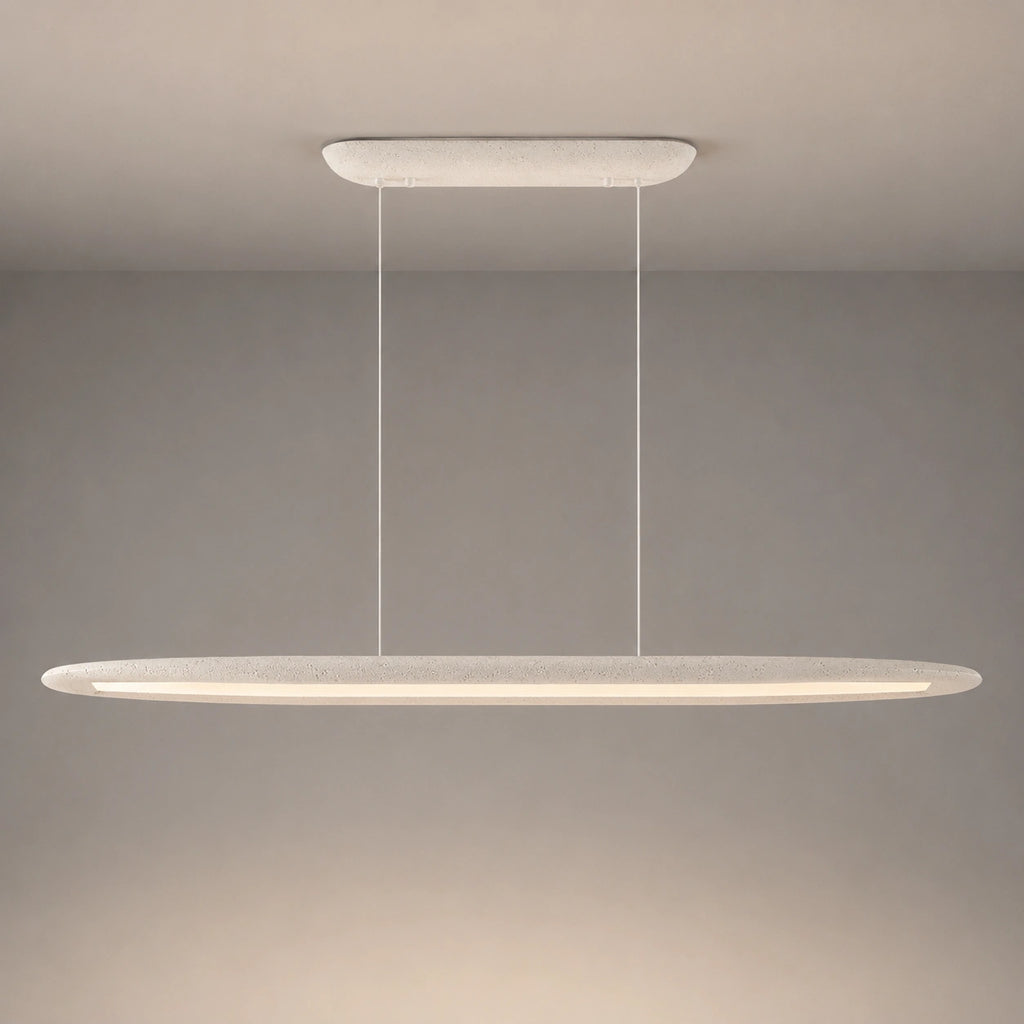 Suspension Wabi-sabi blanc - linéaire raffinée dimmable