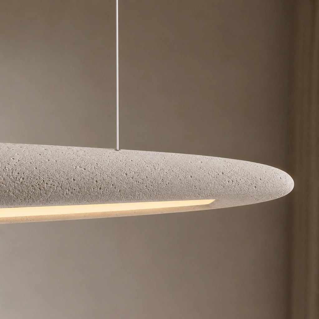 Suspension Wabi-sabi blanc - linéaire raffinée dimmable