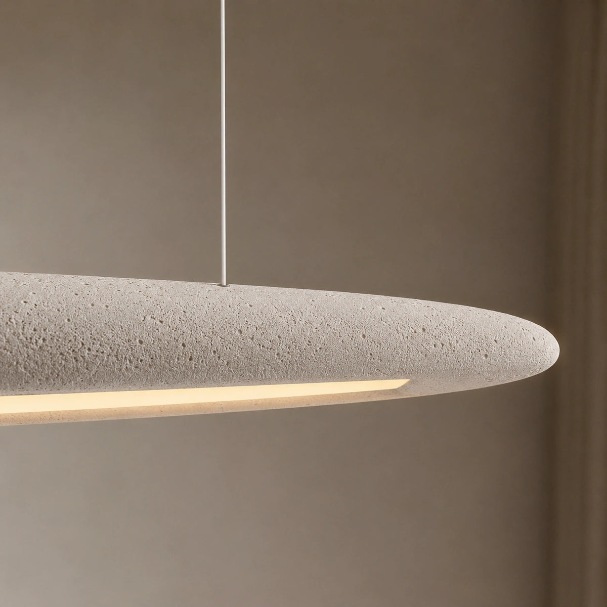 Suspension Wabi-sabi blanc - linéaire raffinée dimmable