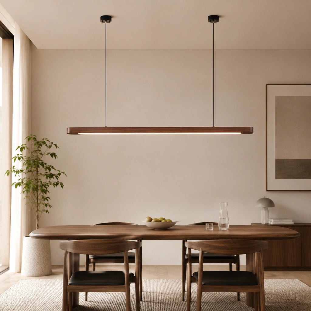 Suspension Japandi Bois Ovale | design épuré