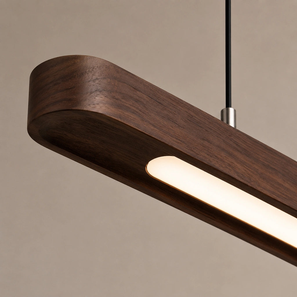 Suspension Japandi Bois Ovale | design épuré