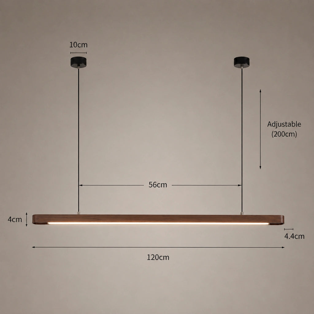 Suspension Japandi Bois Ovale | design épuré