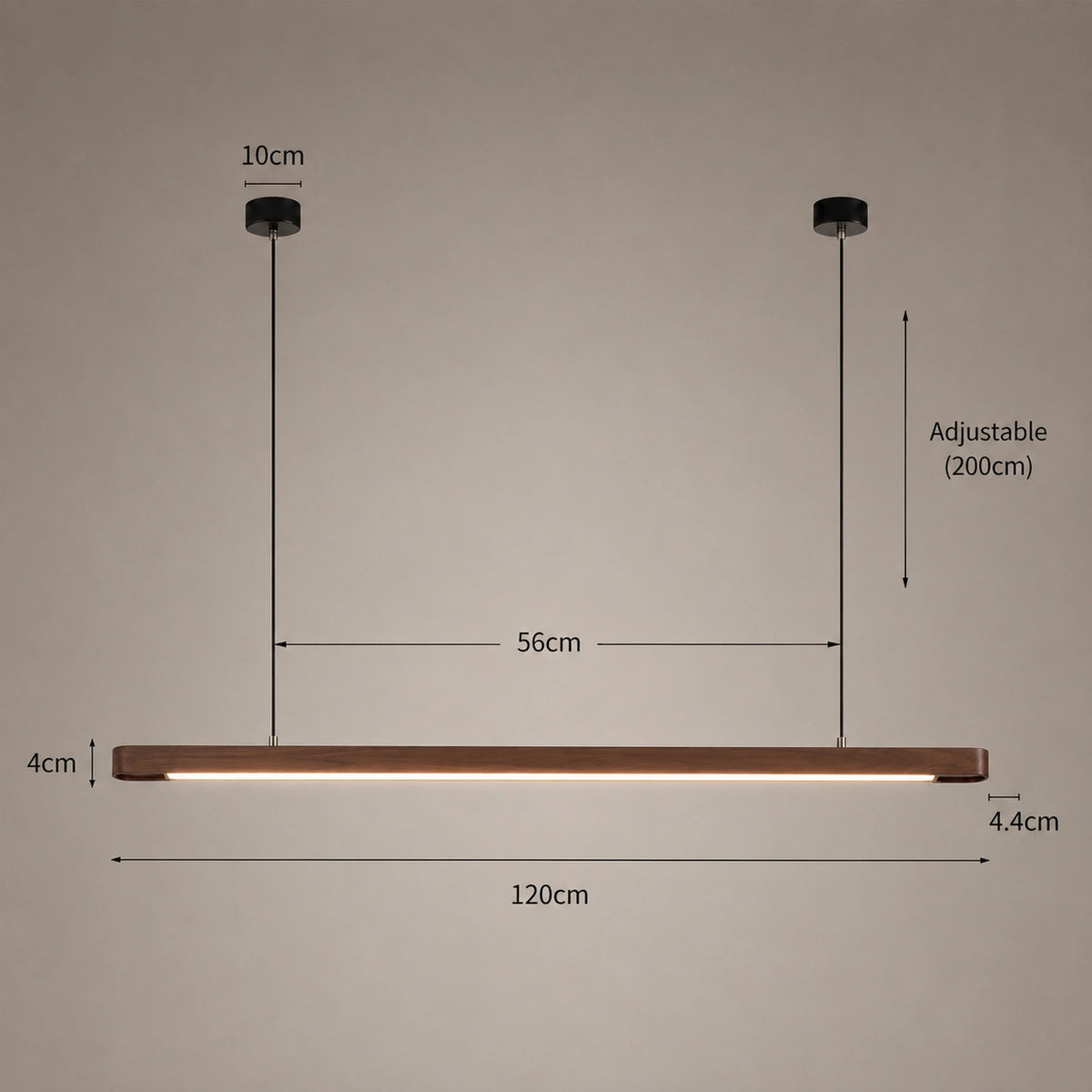 Suspension Japandi Bois Ovale | design épuré