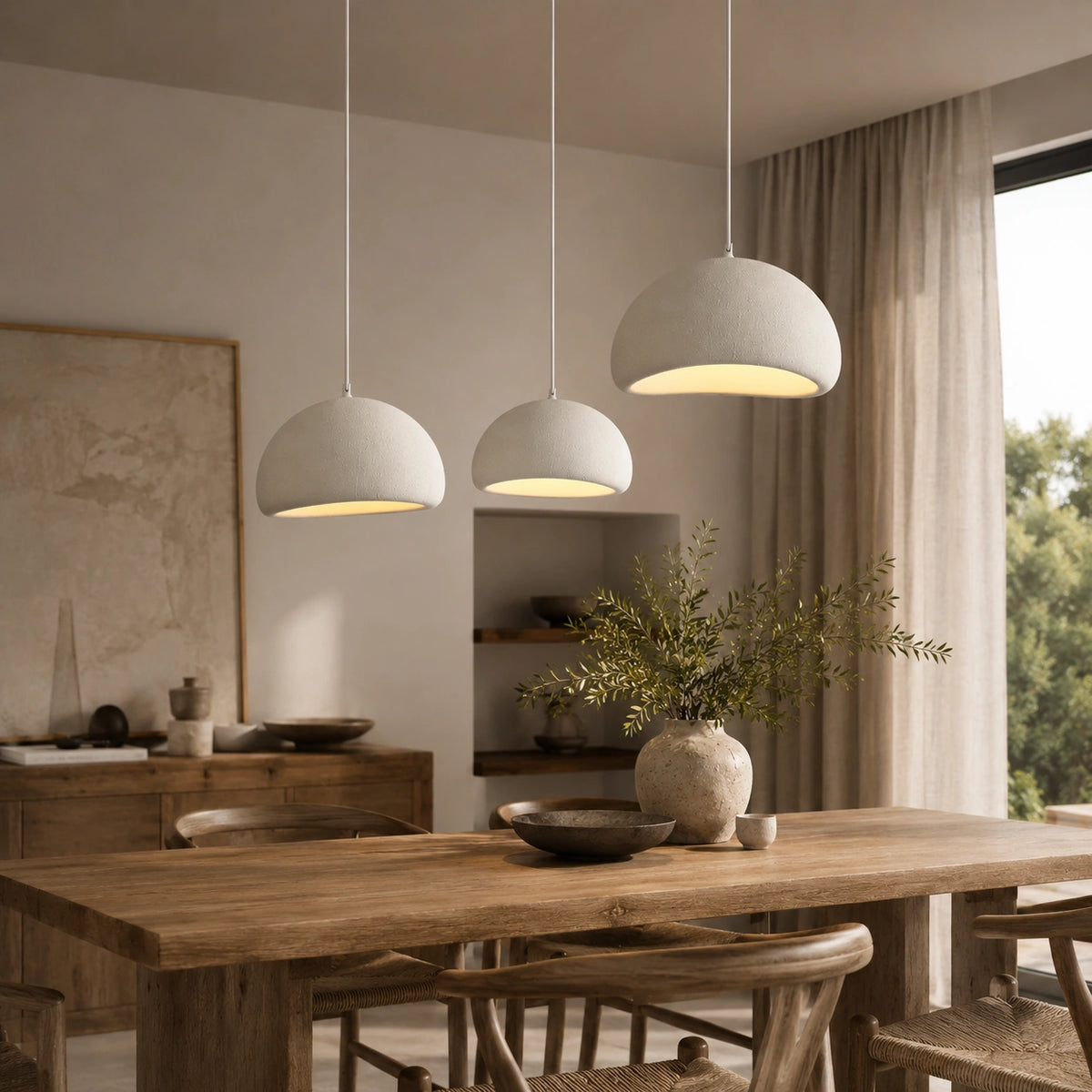 Suspension wabi-sabi pierre, Style deux | Kubo