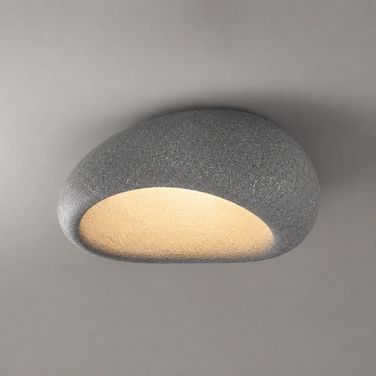 Plafonnier wabi-sabi, design en pierre | Aira