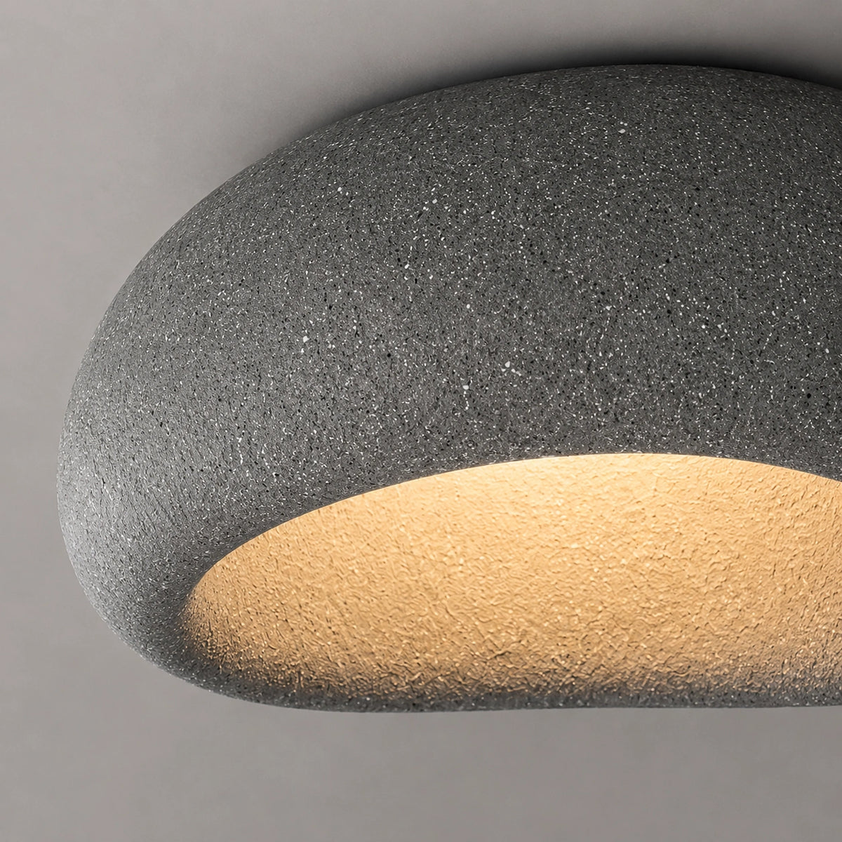 Plafonnier wabi-sabi, design en pierre | Aira