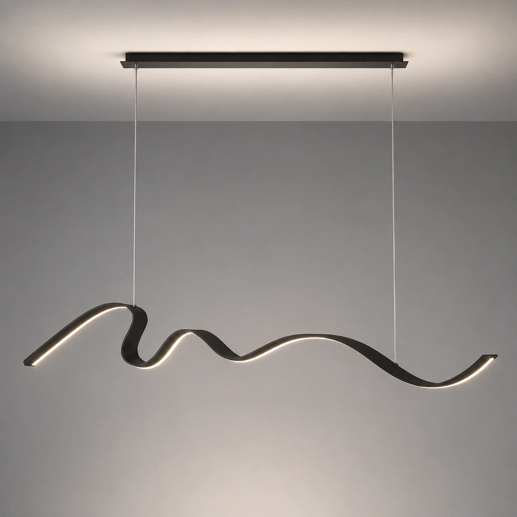 Suspension LED - Artistique Design Italien Noir Haut de Gamme