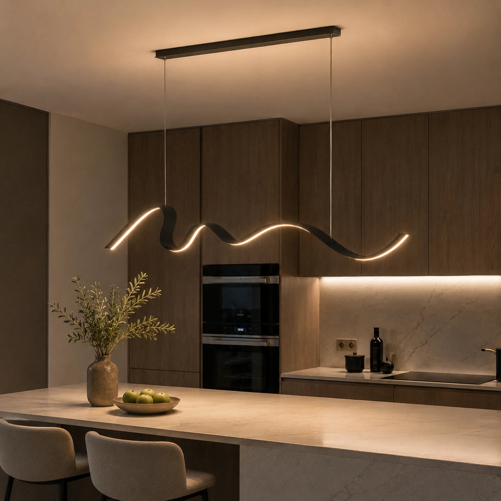 Suspension LED - Artistique Design Italien Noir Haut de Gamme