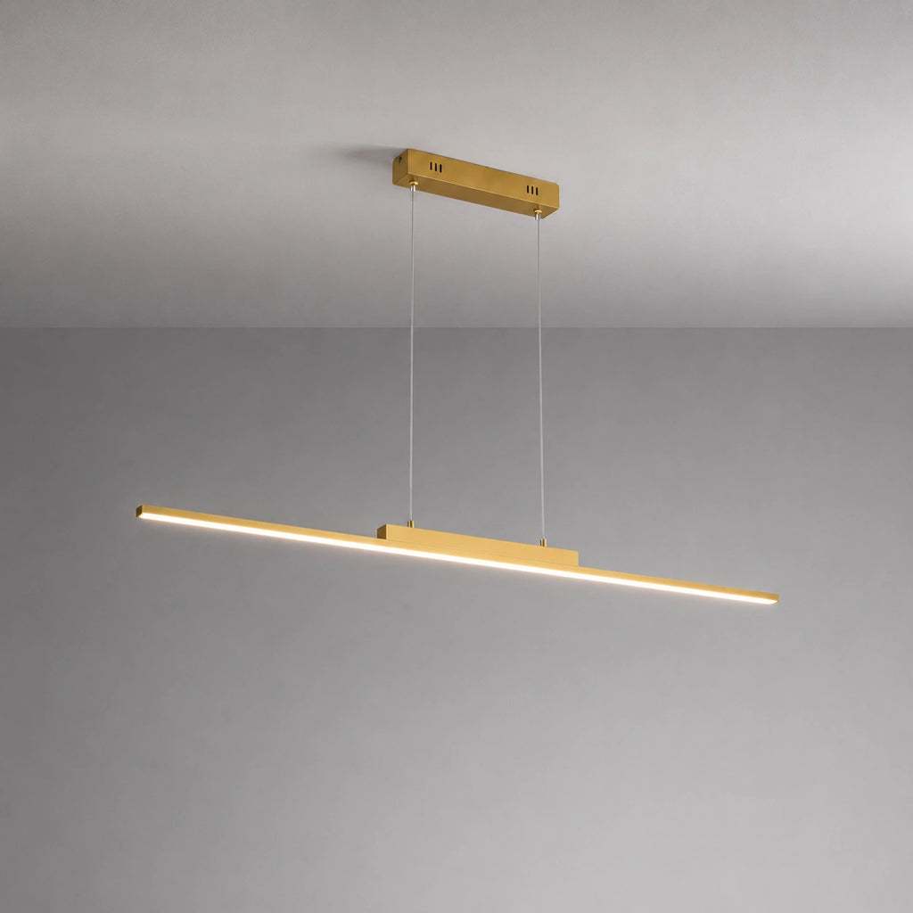 Lustre led doré - Suspension Linéaire Dimmable Salle a manger