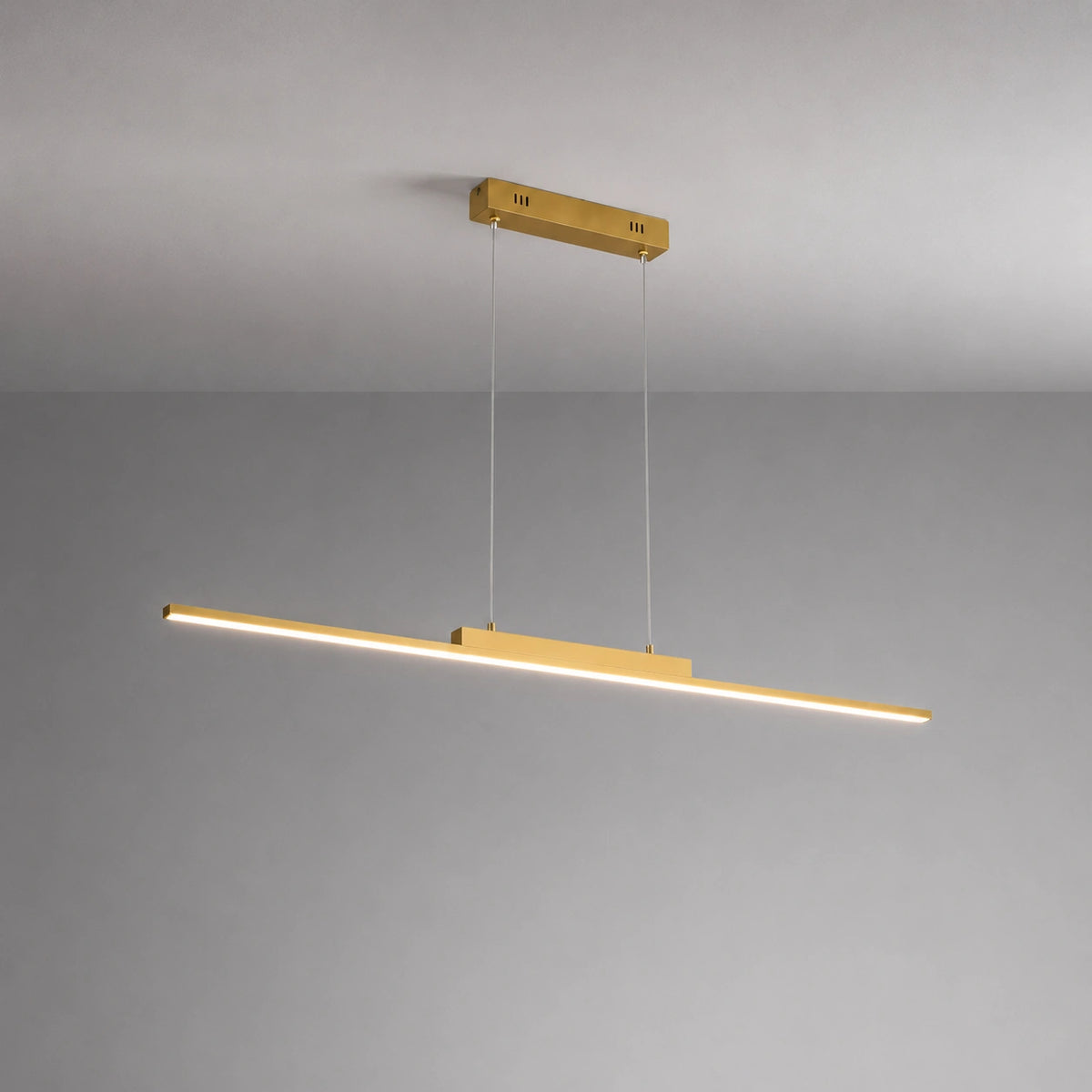 Lustre led doré - Suspension Linéaire Dimmable Salle a manger