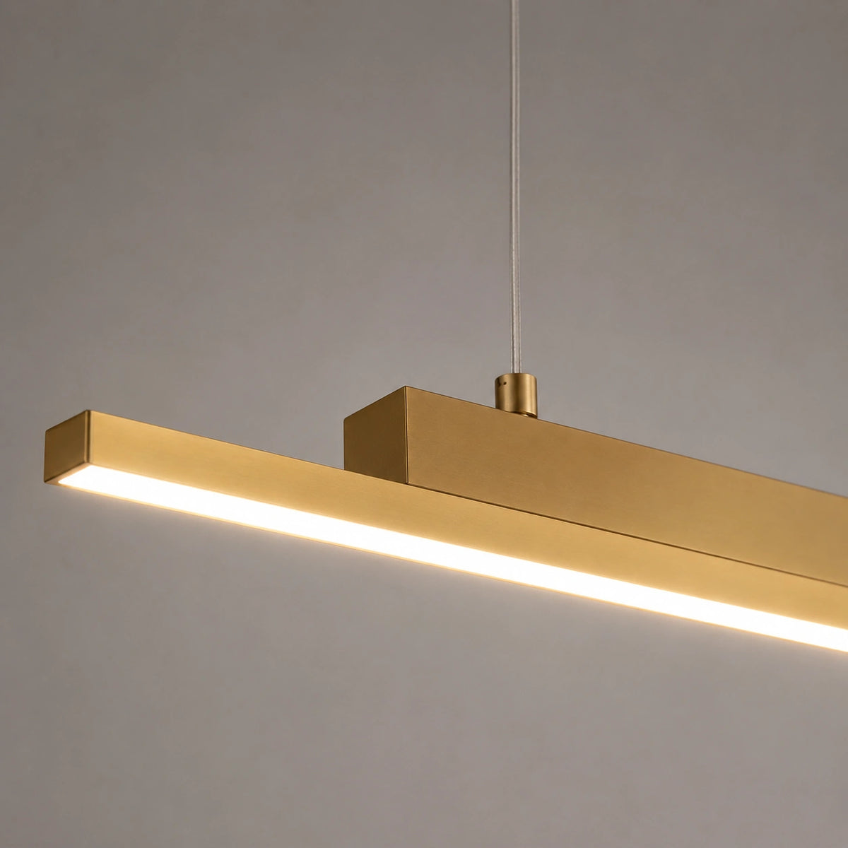Lustre led doré - Suspension Linéaire Dimmable Salle a manger