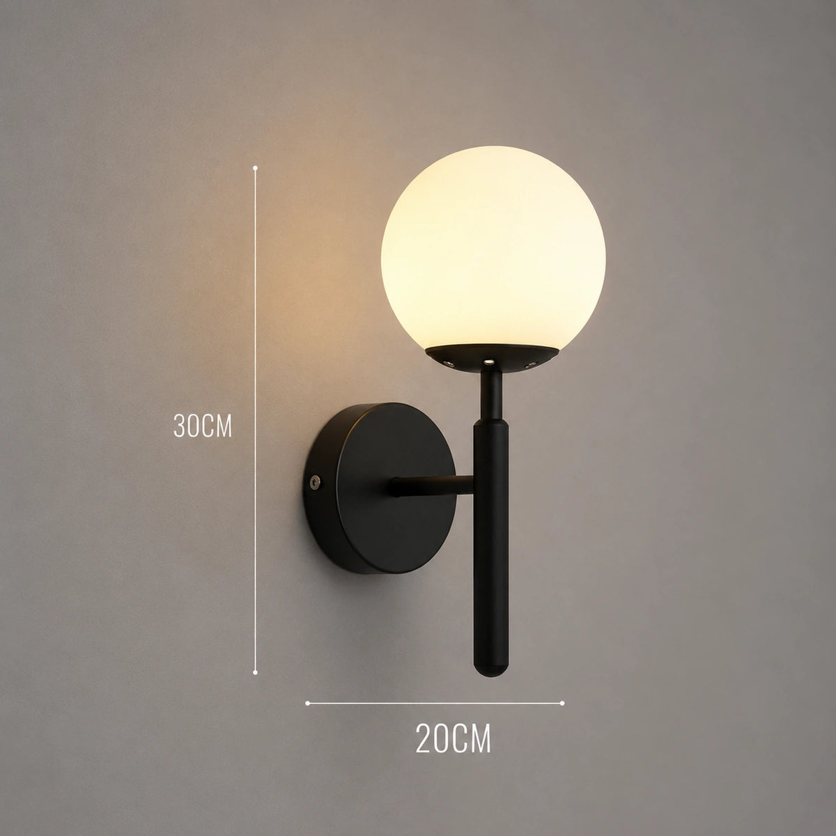 Applique murale  LED - Noir et doré