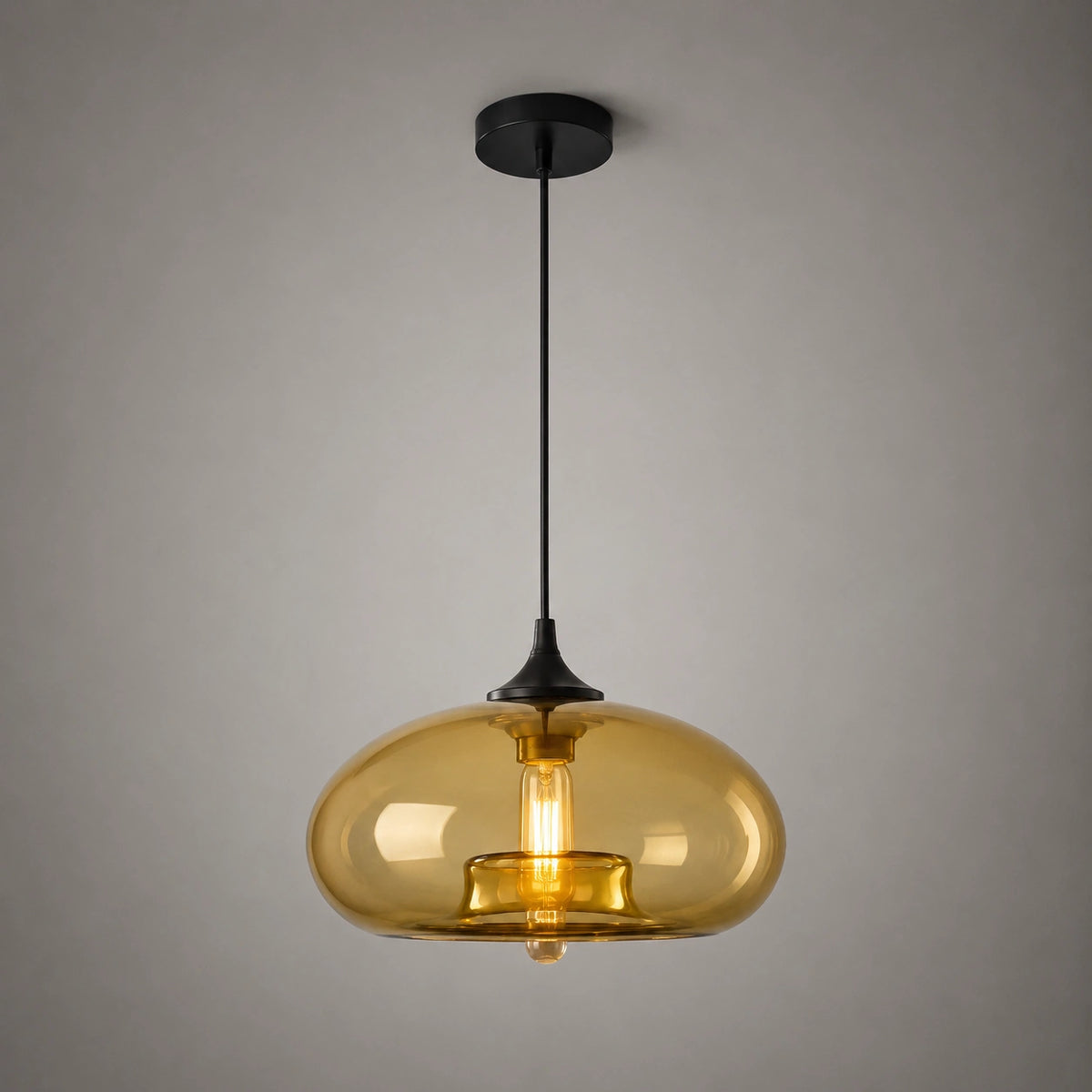 Lustre en verre - style goutte d’eau