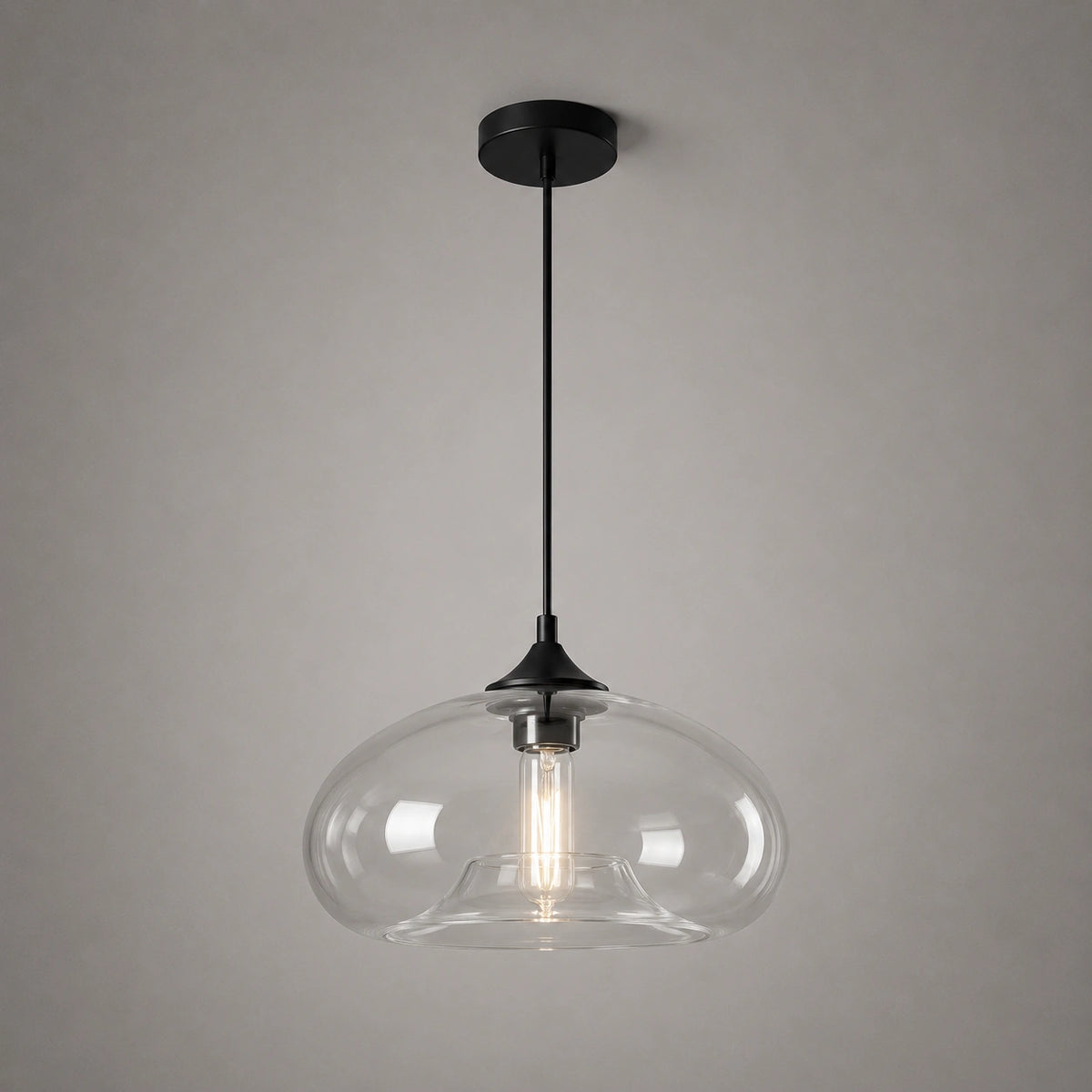 Lustre en verre - style goutte d’eau