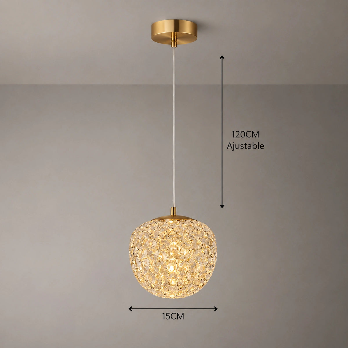 Lustre en verre - pissenlit