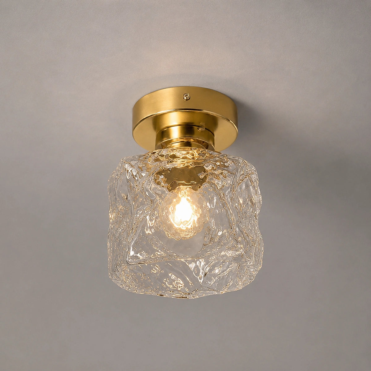 Plafonnier en verre - style Crystal