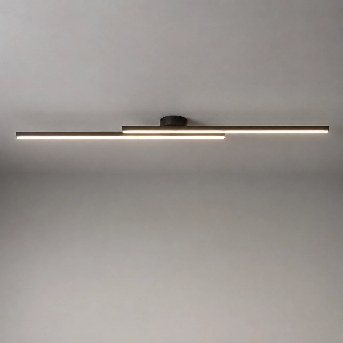 Plafonnier moderne - Barre Aluminium Noir et Blanc